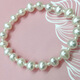 Drops of water form freshwater pearl bracelets, retractable elastic rope pearl bracelets, easy to wear and practical gifts, 3-4mm+7-8mm white pearls