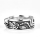 Bucklele retro skull ring men's trendy personalized men's single ring gold index finger ring anti-Tai silver open finger J653 platinum adjustable opening