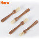 Hero cleaning brush gourd handle wooden coffee powder cleaning brush coffee machine grinder cleaning brush walnut handle cleaning brush