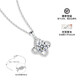 Ji Shizhe PT950 platinum necklace women's lucky four-leaf clover pendant jewelry birthday and Valentine's Day gift for girlfriend and wife Four-leaf clover platinum necklace-test certificate free engraving and ghostwriting