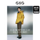 GXG Ropa para hombres, chaqueta de trabajo de tela de tres a prueba, chaqueta de abajo para hombres, 23 invierno, amarillo, 170/m