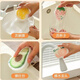 Wood pulp cotton dishcloth scouring pad kitchen absorbent dishwashing rag biodegradable compressed sponge wipe strawberry