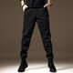 Cotton overalls men's slim pants men's small feet spring and autumn casual pants men's elastic spring and autumn harem pants 2506 black regular L size 130-150 Jin Jin equals 0.5 kg