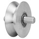 
V-type track wheel/angle iron pulley/light rail wheel triangular wheel/electric door wheel/iron door groove wheel/mobile door wheel 12040V wheel double-head wire