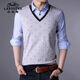 Classic Car (Laoyeche) High-End-Herren-T-Shirt mit falschem zweiteiligen Langarm Jugend-Basishemd Korean Slim Strick-Modetrendmodell 3878 Blau M 165