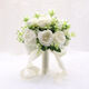 Flores de mano Novia de boda coreana Matrimonio Matrimonio Certificado Certificado Simulación Bouquet Fotografía de boda Fotografía Flores de mano Champagne + White