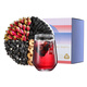 Qilixiang, schwarzer Wolfberry, Maulbeer -Rose -Tee 120G, Gesundheitsblume, Kamellien Anthocyanin Teebeutel, Morgen c und Abend eine Blume, Gras und Obst -Teegeschenk