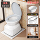老人坐便椅家用孕产妇坐便器简易蹲便改坐厕便携式尿壶可移动马桶 新款仿真灰色加强防滑厕所用