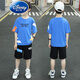 迪士尼品牌童装男童短袖套装夏装潮洋气中大儿童衣服两件套男孩运动套装 826款套装 白色 160 建议身高145-155CM