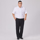 Xichen summer large size short-sleeved shirt men's plus size business casual no-iron loose bamboo fiber stretch formal shirt white 5XL 46 recommended (220-240Jin Jin equals 0.5 kg) Xichen summer large size short-sleeved shirt men's plus size business casual no-iron loose bamboo fiber stretch formal shirt white 5XL 46 recommended (220-240Jin Jin equals 0.5 kg)