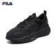 FILA men's shoes dad shoes Mars shoes retro running shoes autumn fashion casual sports shoes black-BK (second generation) 42