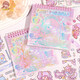 Ziyi Aki Jiang Starry Sky Sticker INS de alto valor Adhesivo Adhesivo Autoadhesivo Lágrima enorme y gruesa Cuenta de cuentas de mano Linda Educativa Custenta para niños de bricolaje Diy Cuenta de oro Estampado de oro y recubrimiento Libro Starry Sky-Pet (libre de recorte)