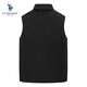 U.S. POLO ASSN.US Fleeceweste Herren Stehkragen Herrenweste Herbst und Winter Fleeceweste Herrenweste Herren warme Jacke Herren KXL32589 Schwarz M