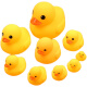 Xingbinguo Bath Toy Little Yellow Duck Children's Swimming Pool Playing in the Water Pinch and Squawk for Boys and Girls Baby Internet Celebrity Ducks 5 No. 8 Hong Kong Ducks + 5 Little Pink Pigs