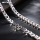Miss JuJu PT950 platinum necklace men's platinum herringbone chain domineering boss keel snake bone chain thick and wide chain can be customized, weight 15.40g, length 55cm, thickness about 2.8mm