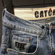 Jiaomanlian Summer Denim Shorts Männer vielseitige mittelpants gedruckte trendige Marke High-End koreanischer Stil Slim Fünf-Punkte-Hosen Elastizität und Casual 9902 28 80-95jin [Jin gleich 0,5 kg]