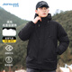 Jeanswest cotton-padded men's winter hooded jacket with cotton, thickened and warm, trendy large size down-padded jacket for men