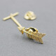 XIFEI, Herrenbroschen Krawattenkette, Mehrzwecklegierung Love Cupid, Hemdkrawattennadelanzug kleiner Abzeichenkrawatten-Fixierende Schnalle, Geschäft und Freizeitgold
