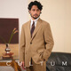 Cultum Wool Wool Tensile Blazer Men's Business Casual Retro Retro Style Style Top Camel XXS (48A)