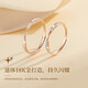 MZMZ platinum couple ring Möbius ring pt950 ring as a birthday gift for girlfriend and wife, supreme style Möbius ring