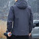Jeanswest printemps et veste de charge d'automne nouvelle veste amovible à capuche masculine masculine haut de gamme pour hommes de travail du vent 6628 Gris foncé xl (121-135jin [Jin est égal à 0,5 kg]))