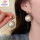 Delaney a large pearl sweater chain long niche design extended necklace light luxury high-end single pearl pendant white