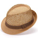 Tuzun (kingtrip) middle-aged and elderly hat men spring and summer dad sun hat topper grandpa mesh breathable straw hat sun hat deep khaki
