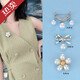Mays Will anti-exposure small brooch pin to fix clothes simple pearl brooch corsage with 08# package 3 pieces