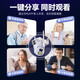 PEPATE surveillance wireless camera without connection with wifi outdoor waterproof monitor 360 degrees without dead angles with night vision panoramic voice video mobile phone remote rural [WIFI version] Dual camera dual-screen 8 million + 128G
