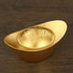 Jishantang Solid Brass Gosdated Sintot Dornmants Home Office Desktop Coremer New Home Открытие подарочных подарков 5 см Медной слиток (песчаное золотое стиль)