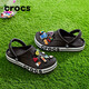 Crocs Crocs Crocs Crocs Bela Crocban Lightweight Wear-Resistant Slip-on Casual Shoes|205089 Black/White-066 41/42(260mm)