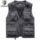 JP men's vest multi-pocket reporter photography vest fishing thin casual horse clip 8188 khaki XL (suitable for 140 Jin [Jin equals 0.5 kg]-155 Jin [Jin equals 0.5 kg])
