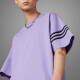 阿迪达斯 （adidas）三叶草男子短袖T恤2025夏季新款环绕三条纹上衣 紫色HR3291 M