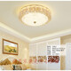 European-style ceiling light LED bedroom lamp round living room super large crystal lamp modern simple room lamp balcony aisle lamp 5010 diameter 60cm three-color light