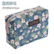 Liuyan Travel Cosmetic Bag Korean Small Portable Women's Cosmetic Bag Hand-held Large Soft Girl Simple Portable Cosmetic Storage Bag Blue Background Floral