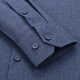 Shanshan pure cotton brushed shirt men's long-sleeved business casual young and middle-aged cotton solid color shirt men dark blue 42