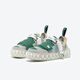 Zapatos de hombre feas y lindos de oetzi en verano, zapatos de lona de bloqueo de color versátiles pareja gelatina de dedo grande de la cabeza de moda