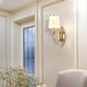 Lampe murale lampe de chevet lampe de chambre à coucher avec commutateur des escaliers de salon créatif simples modernes lampe à passage 5009 (avec interrupteur de corde de traction)