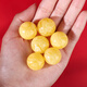 Gepan beeswax single beads, Russian material, chicken fat yellow beads, literary toy accessories, multi-treasure beads, loose beads, single round beads, beeswax loose beads 16mm*1