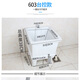 Rongjie super small mop pool mini balcony ceramic mop pool bathroom mop pool sewage basin small size mop basin 103 white + ordinary manual drain
