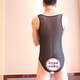 KEWEIDUN men's sexy underwear thong gay sexy clothes large size men's underwear male slave mesh M white