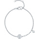 Saturday Fu PT950 platinum bracelet women's four-leaf clover bracelet birthday gift B0714170 about 2.77g