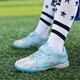 Feelaces Spitzenfreie Kinderfußballschuhe für Studenten, Männer und Frauen, Falcon TF gebrochene Nägel Klettverschluss Turnschuhe Künstliche Gras-Trainingschuhe 6195 Monate Farbe gebrochener Nägel 35 Standard Sportschuhe Größe