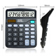 Deli [low price in the entire network] dual power desktop office calculator 12-bit large screen desktop computer Office stationery supplies 837ES
