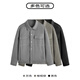 GXG men's clothing, simple and basic design, wool short coat, woolen coat, men's 23 years winter, olive green (double-sided) L