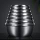 Newair Food Grade 304 Stainless Steel Basin Thickened Household Kitchen Egg Beating and Noodle Soup Basin Washing Basin Set Thickened 304 Stainless Steel Basin (20cm)