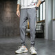 
Fan Pure Trendy Foot Anti-Wrinkle Casual Pants Men's Work Cropped Pants High-Stretch Slim Camouflage Ice Silk Pants xh983 XH983 Black M