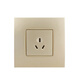 El marco de acero del panel de zócalo del interruptor está hecho de Yipiao Gold One-abre un paquete familiar de tres orificios de tres hoyos 16 A, doble control con alambre AU13553-PG