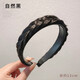 Mu Ding Ding Internet celebrity fishbone braid hair hoop wig braided hairpins for women braided hairpins headband braided headband high skull artifact simulation natural black