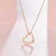 Saturday Fortune (ZLF) 18K Rose Gold Love Pendant Women's O-shaped Chain Necklace for Girlfriend T Holiday Gift Sold Out Pendant (chain not included)
